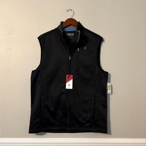 Men’s Black Performance Golf Vest Zip Front NWT | IZOD|